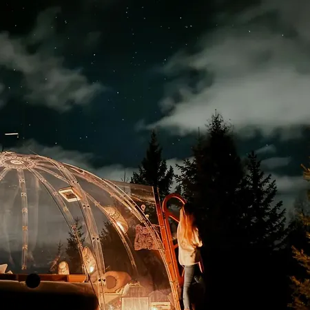 Glass Igloo With Panoramic Views In Asbygda Jevnaker