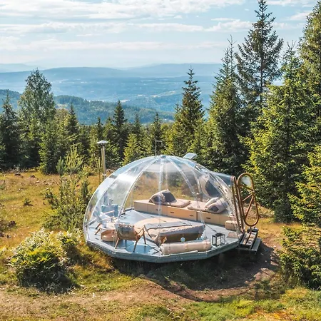 Glass Igloo With Panoramic Views In Asbygda Feriehus